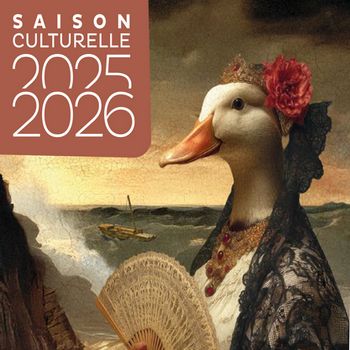 Canard endimanché illustrant la saison culturelle 2025-2026 du Seignanx